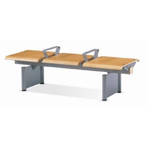 AKi-63 분체 우드로비체어O형 3인 대기실 장의자 등무 팔유