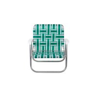 [Lawn Chair USA]론체어 로우백 비치 Green & White BUW3333