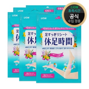 휴족시간 신형 6매 x 5팩 다리 종아리 발패치 냉각시트 쿨링시트 일본히트