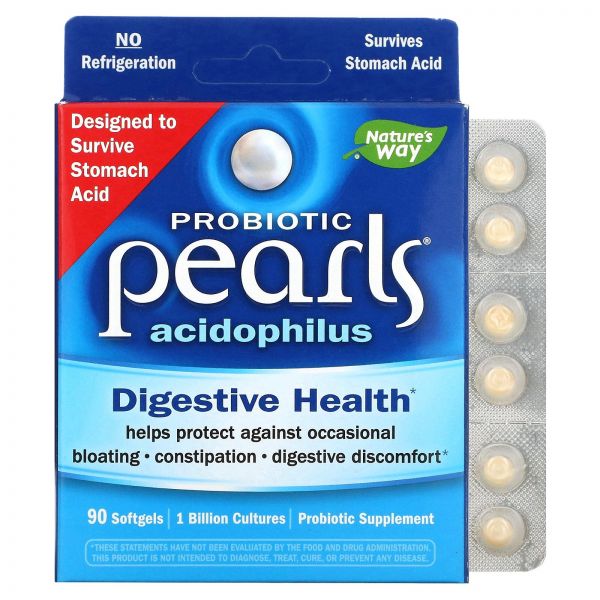 1+1 <b>네이처스웨이</b> Probiotic Pearls Acidophilus 90 Softgel