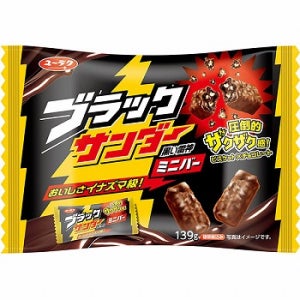 유라쿠제과 블랙썬더 미니 초콜릿 바