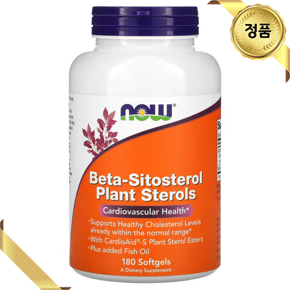 <b>나우푸드</b> 베타시토스테롤 1000mg 180정 허브 <b>대두 레시틴</b> 글루텐프리 허벌 캄페스테롤