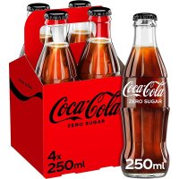 Coca Cola 코카콜라 유리병 탄산음료 250ml 4병