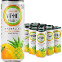 VIT HIT 비트 히트 스파클링 망고 파인애플 음료 330ml 12캔