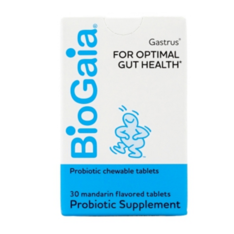 [Biogaia] 바이오가이아 가스트러스 <b>포 옵티멀 거트</b>(장) <b>헬스</b> 유산균 만다린 맛, 30 츄어블 타블렛