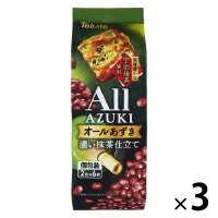 Tohato 토하토 ALL 아즈키(팥) 진한 말차맛 비스킷 12매입 X 3봉세트 일본간식