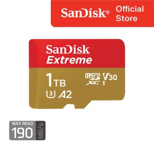 샌디스크 익스트림 마이크로SD V30 1 TB 테라 SDSQXAV 핸드폰 메모리