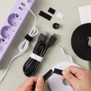 스윗홈 멀티탭 콘센트 케이블 전선정리 벨크로 타이 이지컷 10m