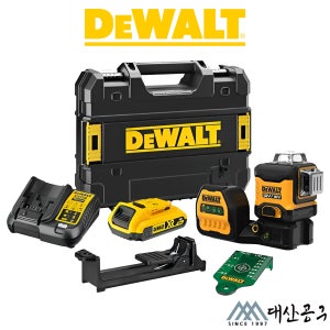 디월트 DCE089D1G18 12V/20V 그린 레이저 레벨기 수직 수평 측정 미세 조절