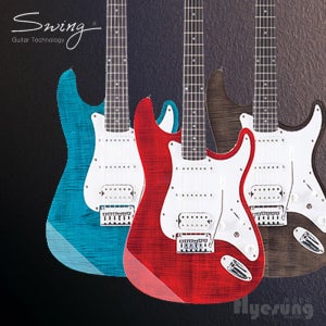 스윙 일렉기타 S-2 Plus SE / 로즈우드지판 입문용 연습용/헤드폰앰프외 풀구성품