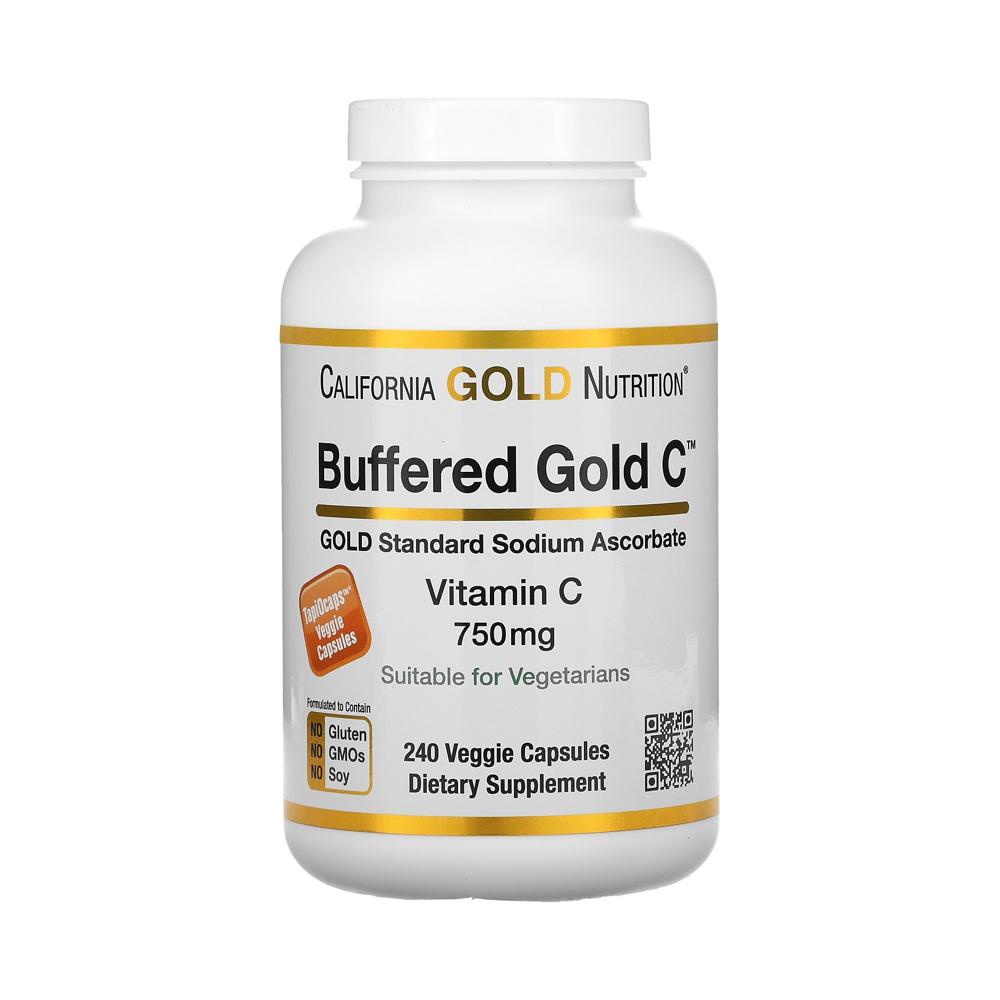 CGN <b>버퍼드</b> 골드 <b>비타민 C</b> 아스코르브산 빈산 나트륨 <b>750mg</b> 240베지<b>캡슐</b>