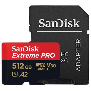 오즈모 액션6 메모리카드 인스타360 루나 울트라 마이크로 SD 512기가 익스트림 PRO