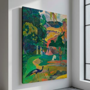 폴 고갱 인테리어 명화 그림 공작이 있는 풍경 18호 50x70cm 캔버스액자