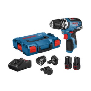 보쉬 충전드릴 GSR 10.8V-35 FC 충전 드라이버 세트 3.0Ah 어댑터 4개