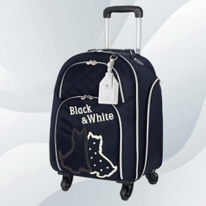 블랙앤화이트 BWZGT1B1 여성용 휠 보스턴백 네이비 (바퀴형 보스톤백)