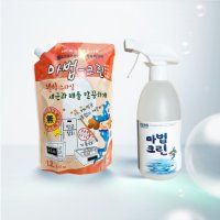 [KEWS] 거품없는 친환경 살균 세척제 마법크린 본품 500ml +리필 1.2L