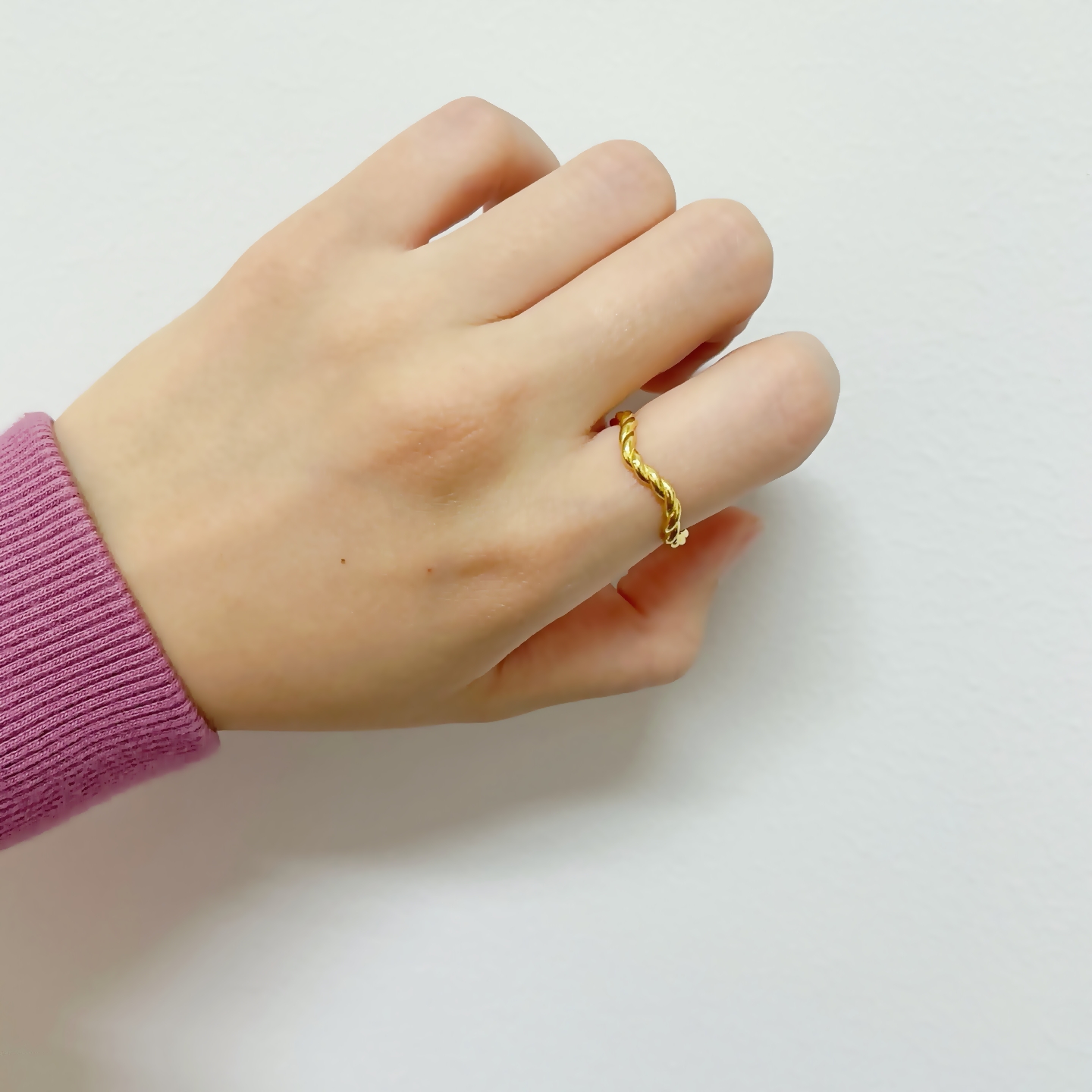 24k 순금 여자 반지 3.75g(1돈), 3.75g(한돈) 명품디자인 물결꼬임링