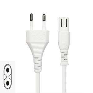 국산 화이트 220V 2m 8자코드 AC케이블 전기전원선 게임기오디오 컴퓨터노트북 PC모니터어댑터 파워연장선