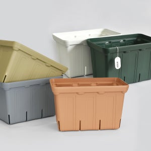 마이플랜트 카네야 슬릿 플랜트 박스 통기성 좋은 수입 플라스틱 컬러 텃밭 화분