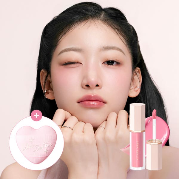 디어달리아 페탈 드롭 리퀴드 블러쉬 4g (+하트 퍼프1P)