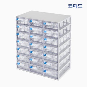 COMAD코메드 CMD-500-7(21칸) 일체형 클리어박스 멀티박스 투명서랍장