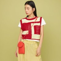 CITEN 시텐 Crochet knit vest 코바늘 뜨개질 니트 조끼 (2컬러)