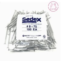 접시머리 직결피스 스텐직결 철판 서스 피스 8X75 세덱스