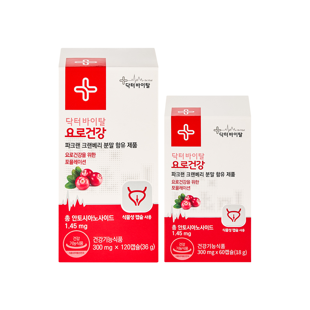 닥터바이탈 요로건강 크랜베리 180캡슐, 1개