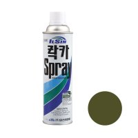 일신 락카 스프레이 국방색 420ml 도색 리폼 페인트