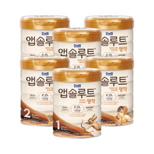 (개인구매) 리뉴얼 앱솔루트 명작 1~3단계 800g 6캔