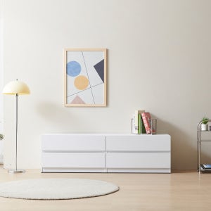 퍼니코 미로 1600 2단 서랍장 화이트