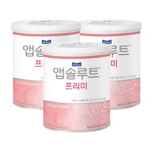 앱솔루트 특수분유 5종 프리미/HA/아기설사/LP/유당불내증 350g/400g 3캔