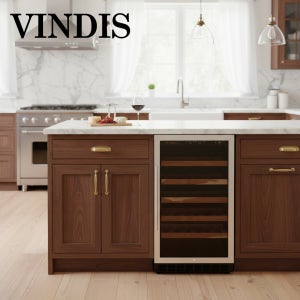 빈디스 플러스 싱글 컴프레셔 와인셀러 최대 80병 보관 가능