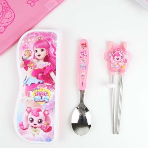 알쏭달쏭 캐치티니핑 스푼 양손 교정젓가락 케이스 세트 유아 아동 수저