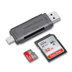 SMJ OTG 스마트폰 멀티카드리더기 USB 2.0 TF SD 메모리