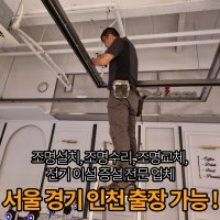 조명설치기사 조명수리 조명교체 전기 이설 증설 전문업체