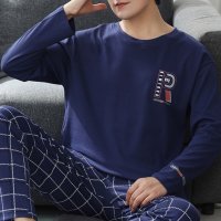 봄가을 잠옷 세트 순면 키 큰 남자 L~4XL 일상복