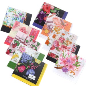 면 여자 여성 손수건 선물 10매 세트