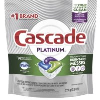 식기세척기 세제 CASCADE 캐스케이드 플래티넘 액션팩 프레시 210g 1개 2개 6개