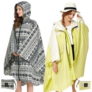 Lim401 판초 우의 골프 경량 여행 캠핑 우비 수납가방세트