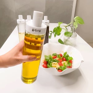 정리하우스 자동오픈 유리 오일병 소스병 양념 참기름병
