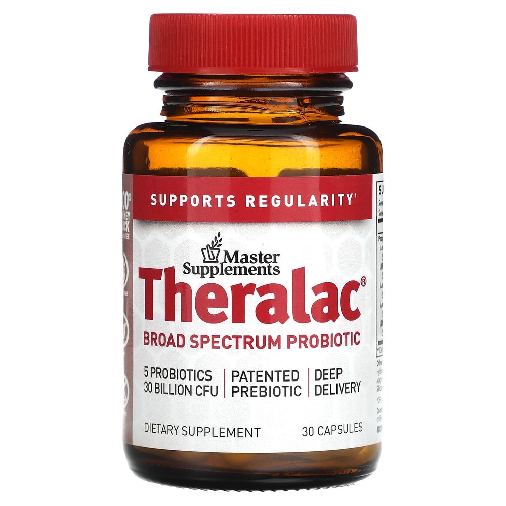마스터 서플리먼트 <b>Theralac 브로드 스펙트럼 프로바이오틱</b> 캡슐 30정