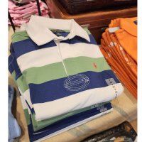 폴로 보이즈 럭비 카라티 Boys Striped Rugby Shirt