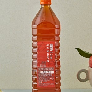 3년숙성애플사이다비니거 무설탕 사과 레몬 껍질100% 초모 천연 수제1500ml