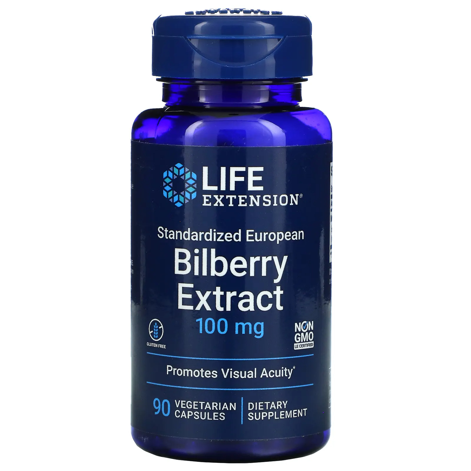 라이프 익스텐션 <b>Bilberry</b> Extract 100mg 90베지캡슐