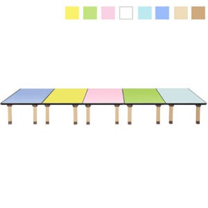 우레탄 접이식책상 사각5조각 어린이 책상