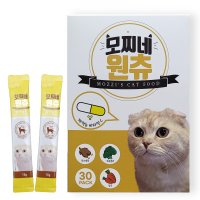 모찌네 국산 대용량 짜먹는 고양이츄르 원츄 닭가슴살 15g X30p