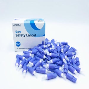 세이프티 일회용 안전란셋 채혈침 채혈기 30G 100개입 채혈기일체형채혈침 1회용채혈기 혈당소모품