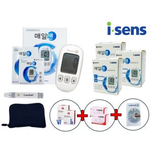 아이센스 매일잰 혈당측정기 풀세트(시험지150매+침210+솜200+수첩)