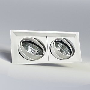 황제라이팅 LED 275x145mm 사각 멀티 2구 다운라이트 매립등 매입등 EL1072